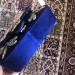 Gucci Blue GG Marmont Embroidered Velvet Mini Bag