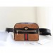 Gucci Small Ophidia Belt Bag In Brown Suede Leather