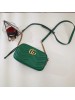 Gucci Green GG Marmont Small Camera Shoulder Bag