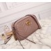 Gucci Dusty Pink GG Marmont Small Camera Shoulder Bag