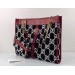 Gucci Rajah Large Tote Bag In Black/White GG Tweed