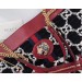 Gucci Rajah Large Tote Bag In Black/White GG Tweed