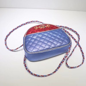 Gucci Red/Blue Laminated Leather Mini Bag