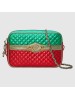 Gucci Green/Red Laminated Small Shoulder Bag