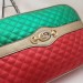 Gucci Green/Red Laminated Small Shoulder Bag