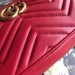 Gucci Red GG Marmont Small Camera Shoulder Bag