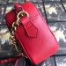 Gucci Red GG Marmont Small Camera Shoulder Bag