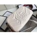 Gucci White GG Marmont Small Camera Shoulder Bag