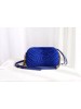 Gucci Blue GG Marmont Velvet Small Shoulder Bag