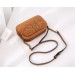 Gucci Brown GG Marmont Velvet Small Shoulder Bag