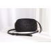 Gucci Black GG Marmont Velvet Small Shoulder Bag