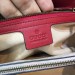 Gucci Red GG Marmont Small Matelasse Top Handle Bag