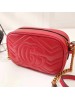 Gucci Red GG Marmont Matelasse Mini Bag