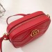 Gucci Red GG Marmont Matelasse Mini Bag