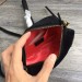 Gucci Black Velvet GG Marmont Mini Crystals Bag