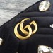 Gucci Black Velvet GG Marmont Mini Crystals Bag