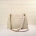 Gucci White GG Marmont Medium Shopping Bag