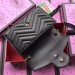 Gucci Black GG Marmont Matelasse Chain Mini Bag