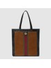 Gucci Brown Ophidia Suede Large Tote Bag