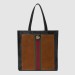 Gucci Brown Ophidia Suede Large Tote Bag