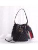 Gucci Black GG Marmont Bucket Bag