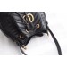 Gucci Black GG Marmont Bucket Bag