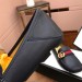 Gucci Black Leather Drive Shoes With Double G