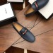 Gucci Black Leather Drive Shoes With Web