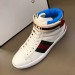 Gucci Men's Ace Gucci Stripe High-top White Sneakers