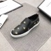 Gucci Men's Black Leather Slip-on Sneaker With Bees