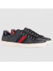 Gucci Men's Ace Black GG Supreme Sneaker