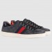 Gucci Men's Ace Black GG Supreme Sneaker