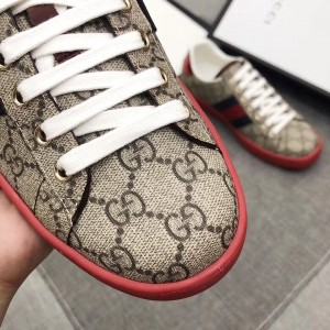 Gucci Men's Ace Beige GG Supreme Sneaker