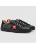 Gucci Men's Ace Embroidered Bees Black Sneaker