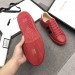 Gucci Men's Ace Embroidered Bees Red Sneaker