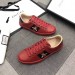 Gucci Men's Ace Embroidered Bees Red Sneaker