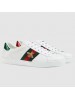 Gucci Men's Ace Embroidered Bees White Sneaker