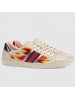 Gucci Men's Ace White Sneaker With Flames