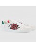 Gucci Men's Ace Embroidered Kingsnake Sneaker