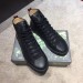 Gucci Men's Black High-top Sneaker With Angry Cat