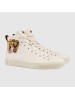 Gucci Men's White High-top Sneaker With Tiger