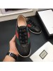 Gucci Men's Black Low-top Sneaker With Web