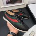 Gucci Men's Black Low-top Sneaker With Web