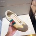 Gucci Men's G74 Butter Sneaker With Web