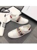 Gucci Men's Elastic Stripe White Sneaker