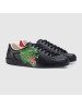 Gucci Men's Black Ace Sneaker With Panther