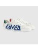 Gucci Men's Ace Sneaker With Blue Loved Print