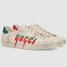 Gucci Men's White Ace sneaker With Gucci Blade