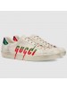 Gucci Men's White Ace sneaker With Gucci Blade