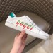 Gucci Men's White Ace sneaker With Gucci Blade